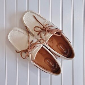 Sperry White and Brown Loafers